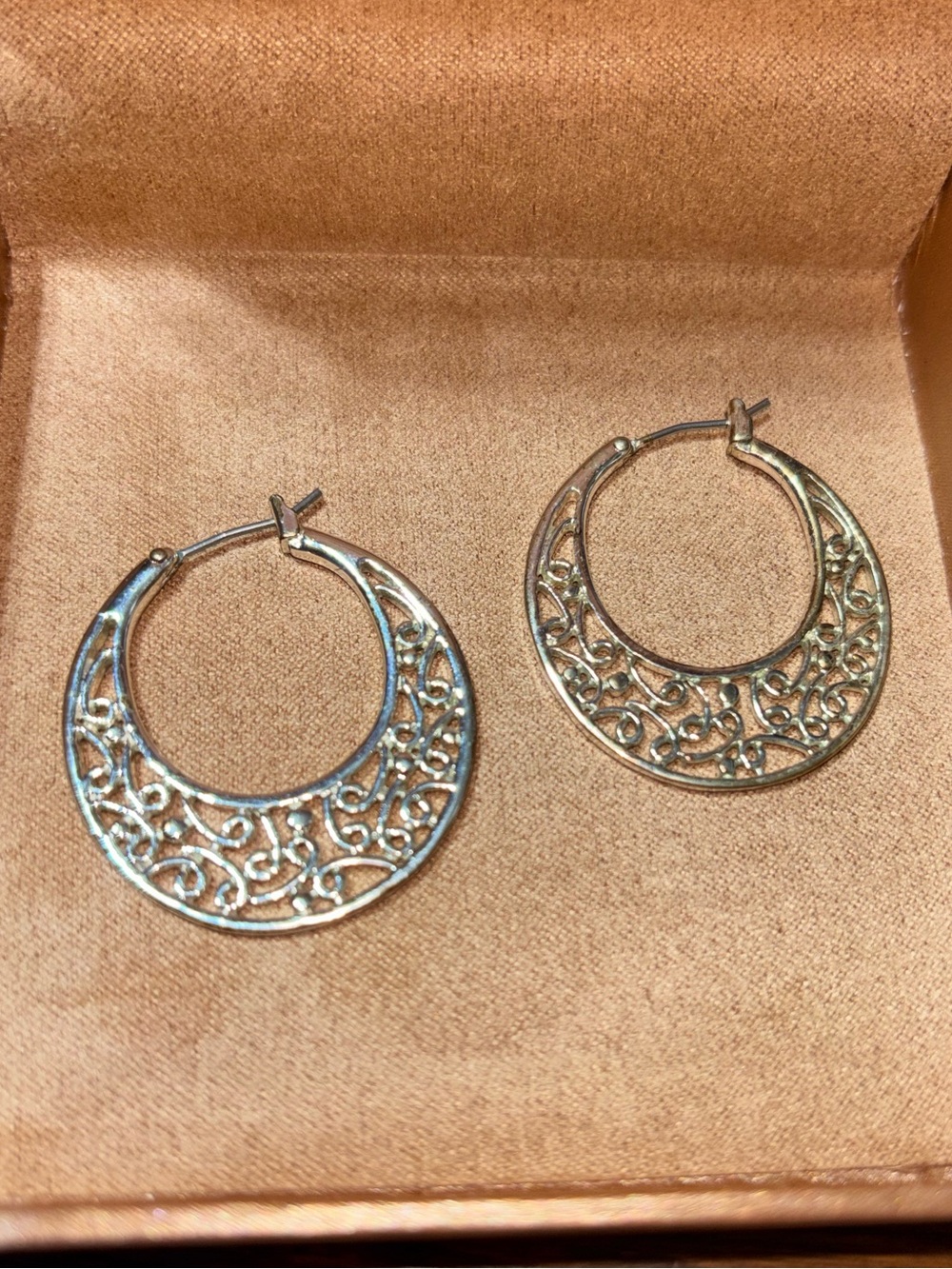 Filigree Hoop Earrings